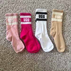 UGG Casual Sock Bundle - Pink, Red, White, Tan